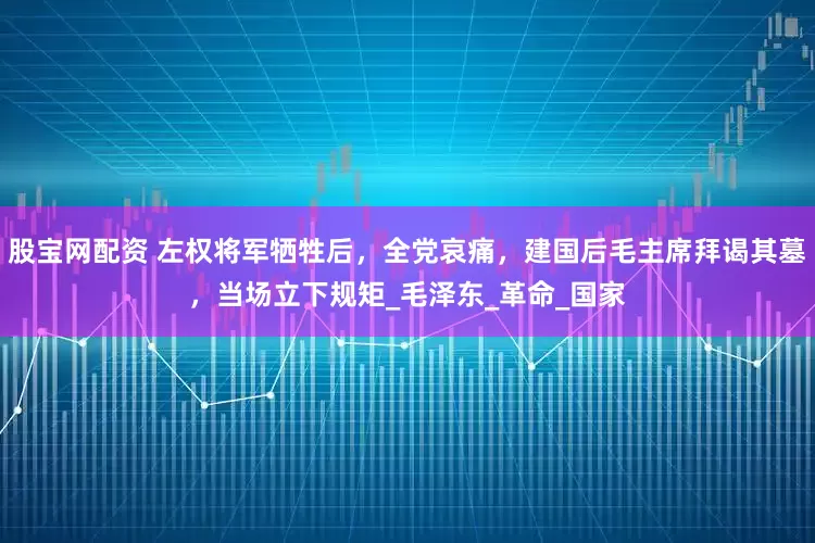 股宝网配资 左权将军牺牲后,全党哀痛,建国后毛主席拜谒其墓,当场立下规矩_毛泽东_革命_国家